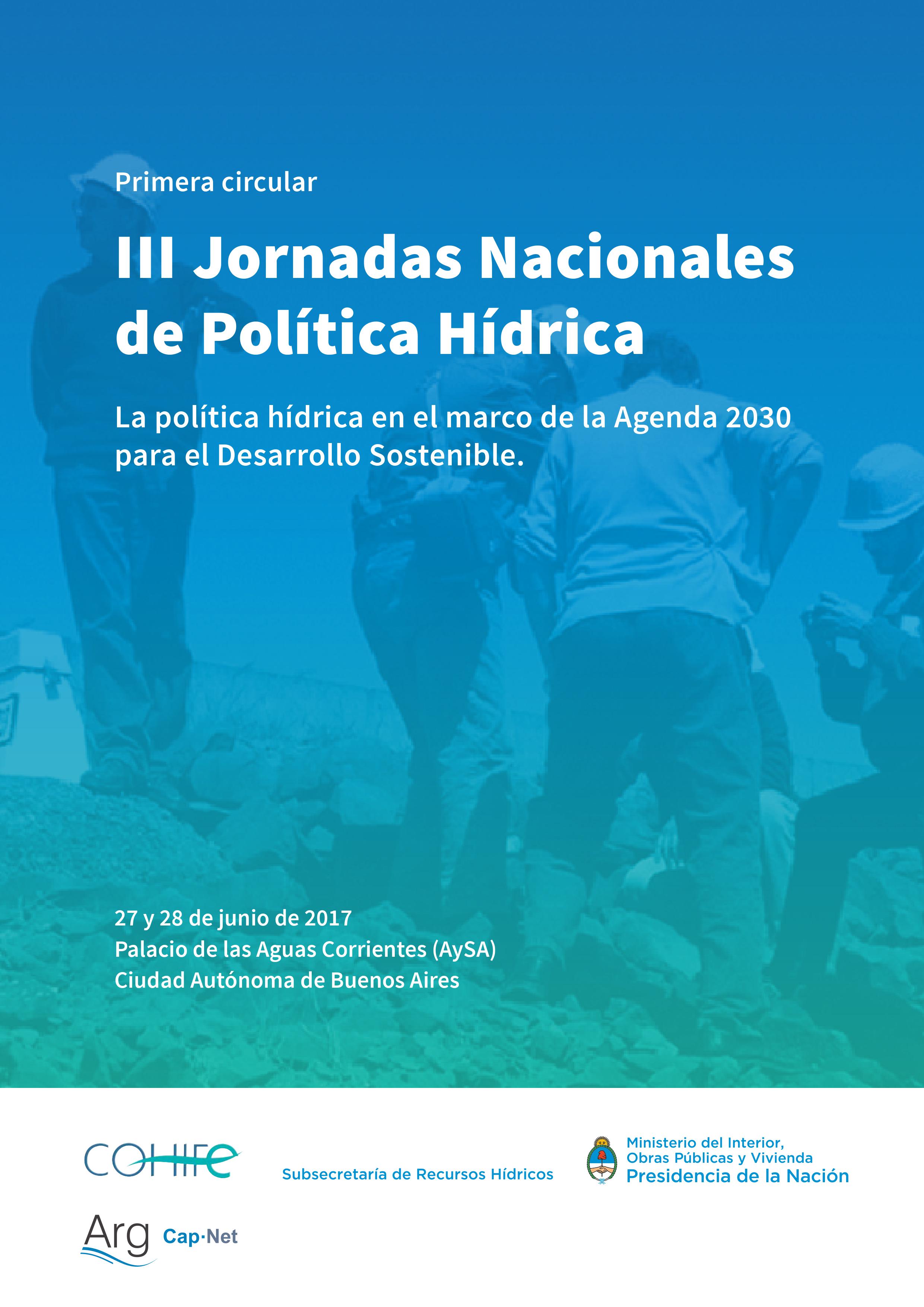 III Jornadas Nacionales  de Política Hídrica